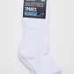 Calcetín Sport Tripack Hombre Blanco - Miniatura 2