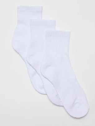 Calcetín Sport Tripack Hombre Blanco