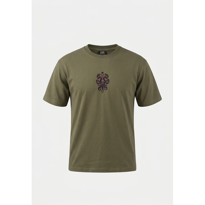 Polera Dragons Relaxed Hombre Verde 2