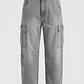 Jeans Cargo Loose Fit Lolo Gris - Miniatura 1