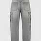 Jeans Cargo Loose Fit Lolo Gris - Miniatura 2