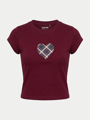 Polera Heart Lola Burdeo