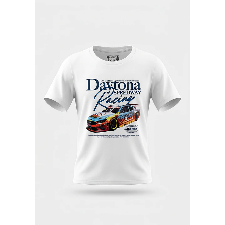 Polera Racing Niño Blanco 1