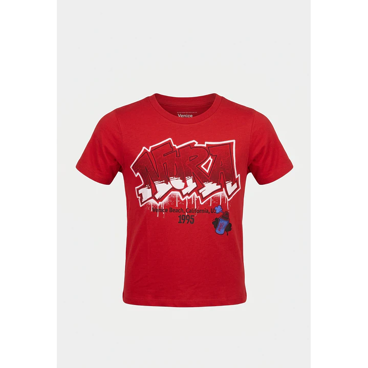 Polera Racing Niño Rojo 1