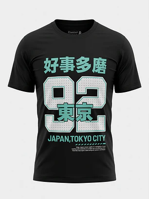 Polera Racing Niño Negro