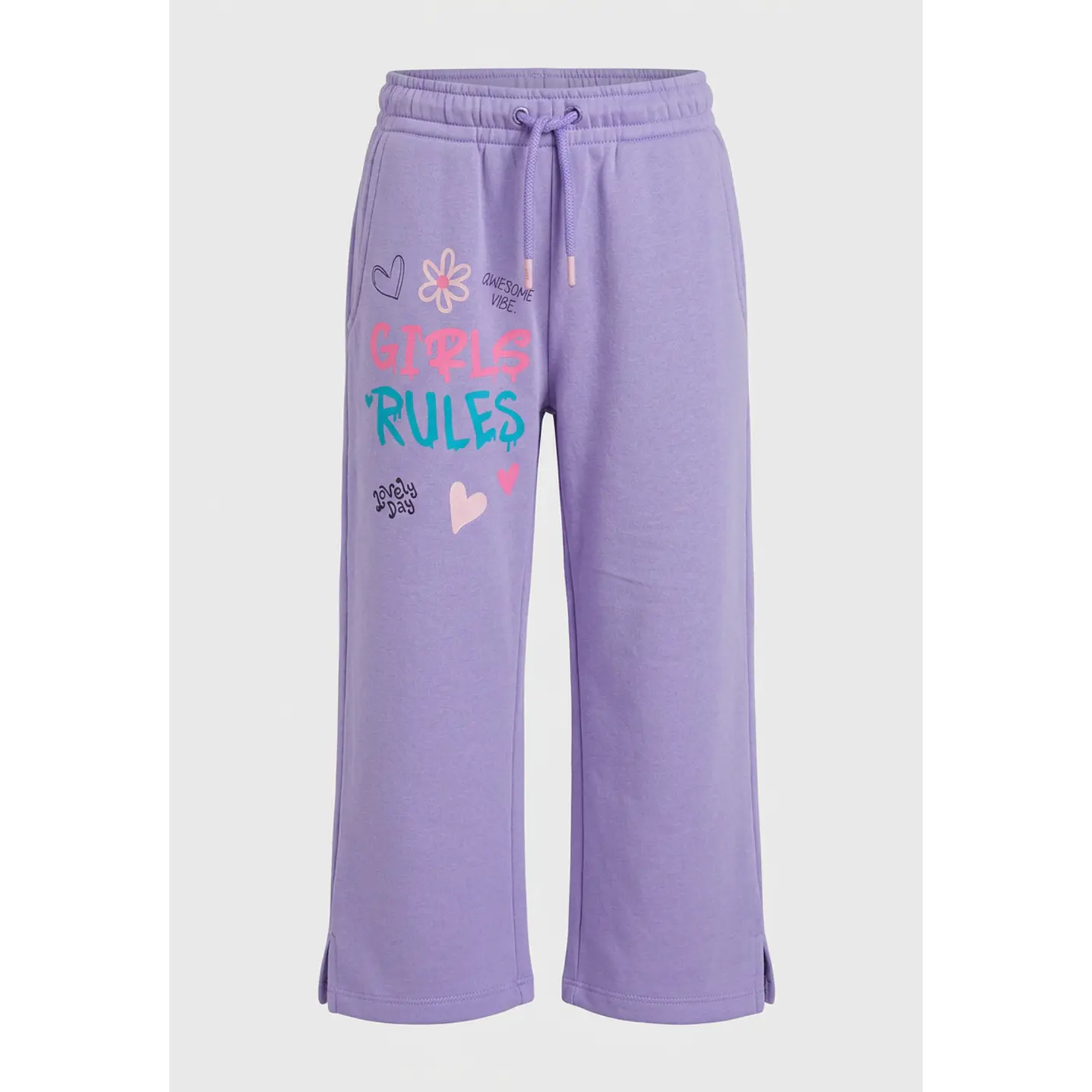 Buzo Rules Wide Leg Niña Lila 1