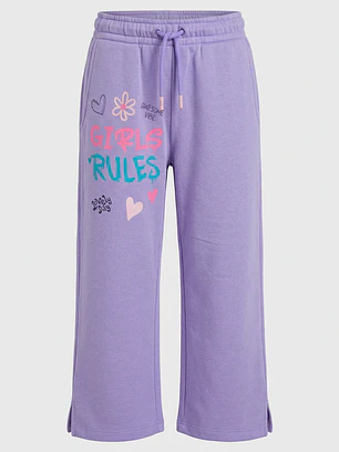 Buzo Rules Wide Leg Niña Lila