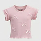 Polera Coquette Niña Rosado - Miniatura 1