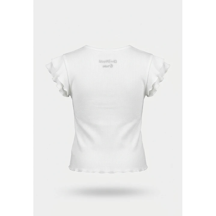 Polera Coquette Niña Crudo 2