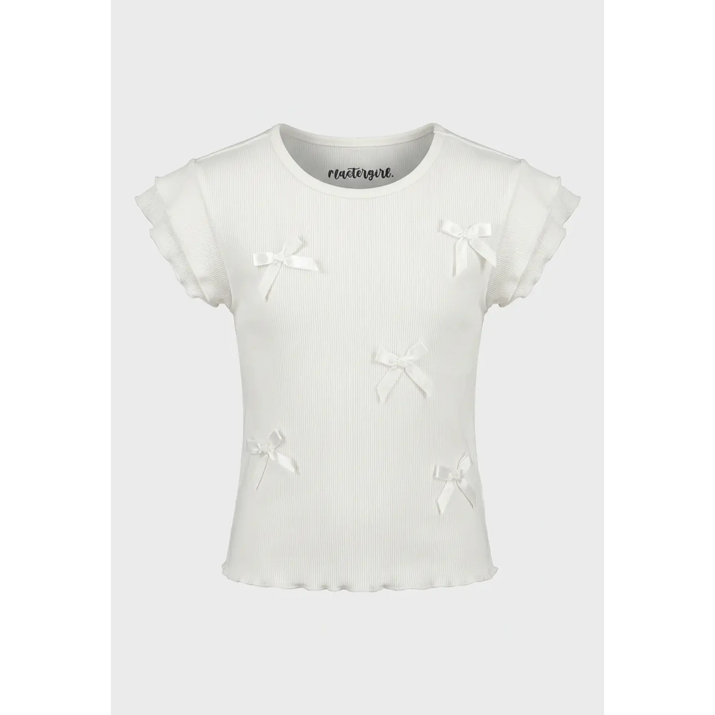 Polera Coquette Niña Crudo 1