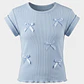 Polera Coquette Niña Celeste - Miniatura 1