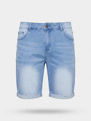 Bermuda Denim Hombre Celeste