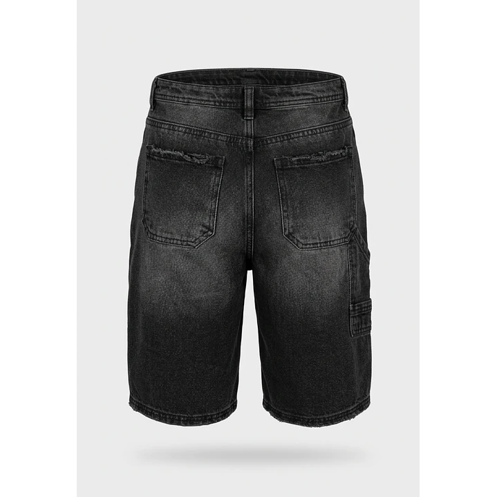 Bermuda Ajustado Carpintero Lolo Negro 2