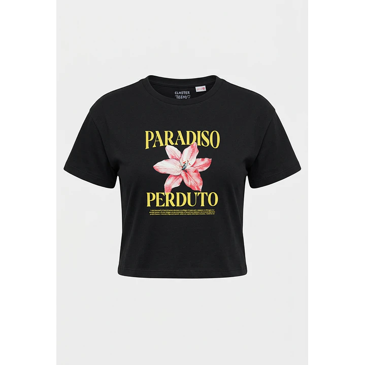 Polera Flor Lola Negro 1