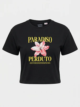 Polera Flor Lola Negro