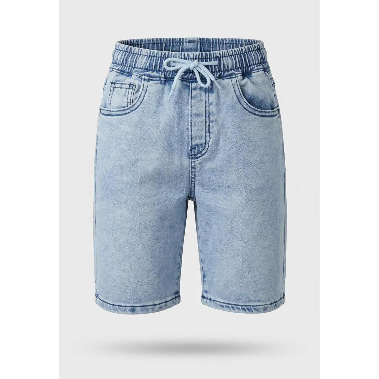 Bermuda Denim Elasticado Niño Azul 1