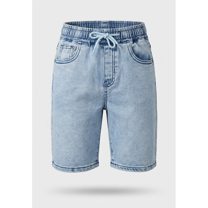 Bermuda Denim Elasticado Niño Azul 1
