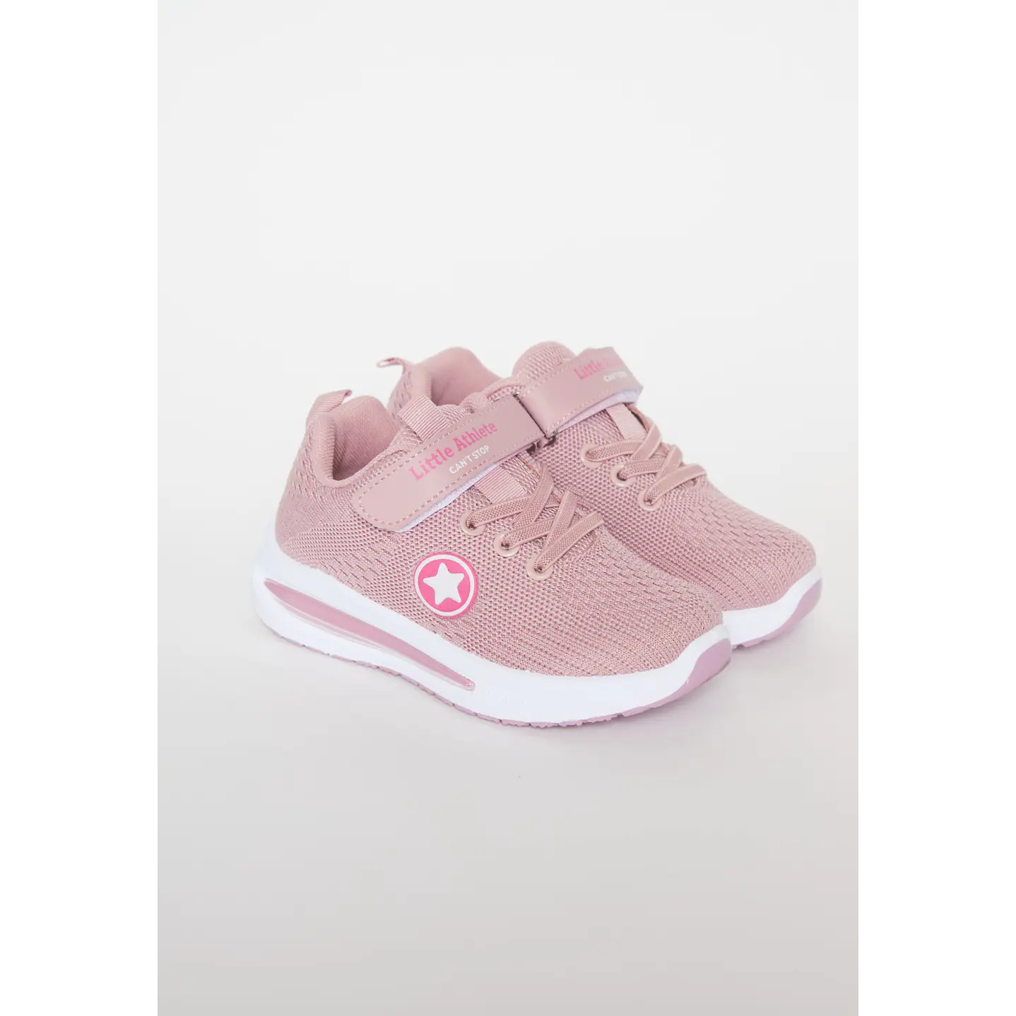 Zapatilla Velcro Niña Rosado 1
