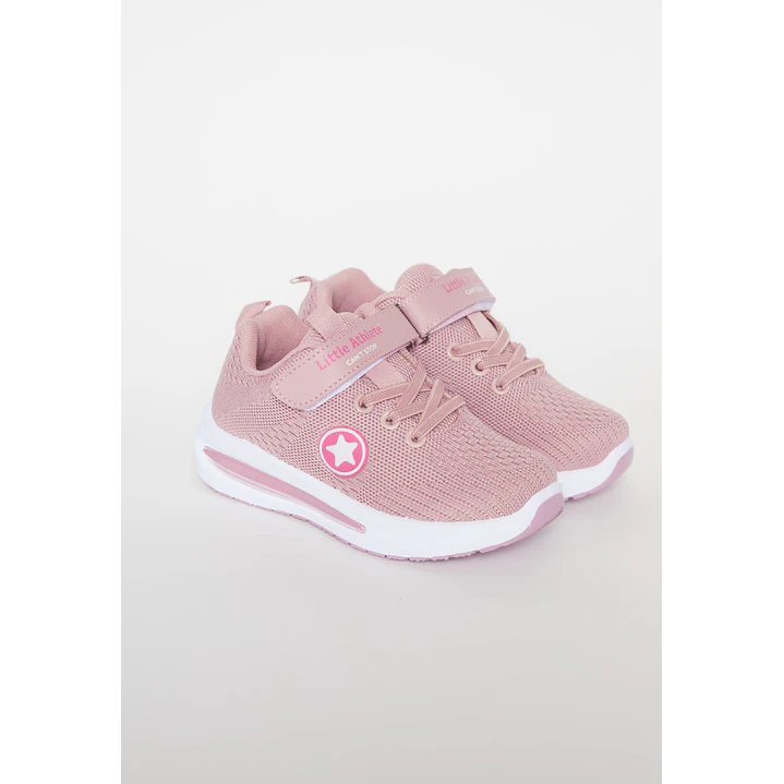 Zapatilla Velcro Niña Rosado 1