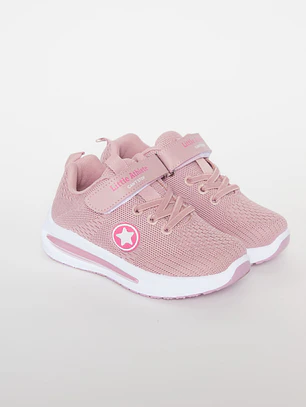 Zapatilla Velcro Niña Rosado