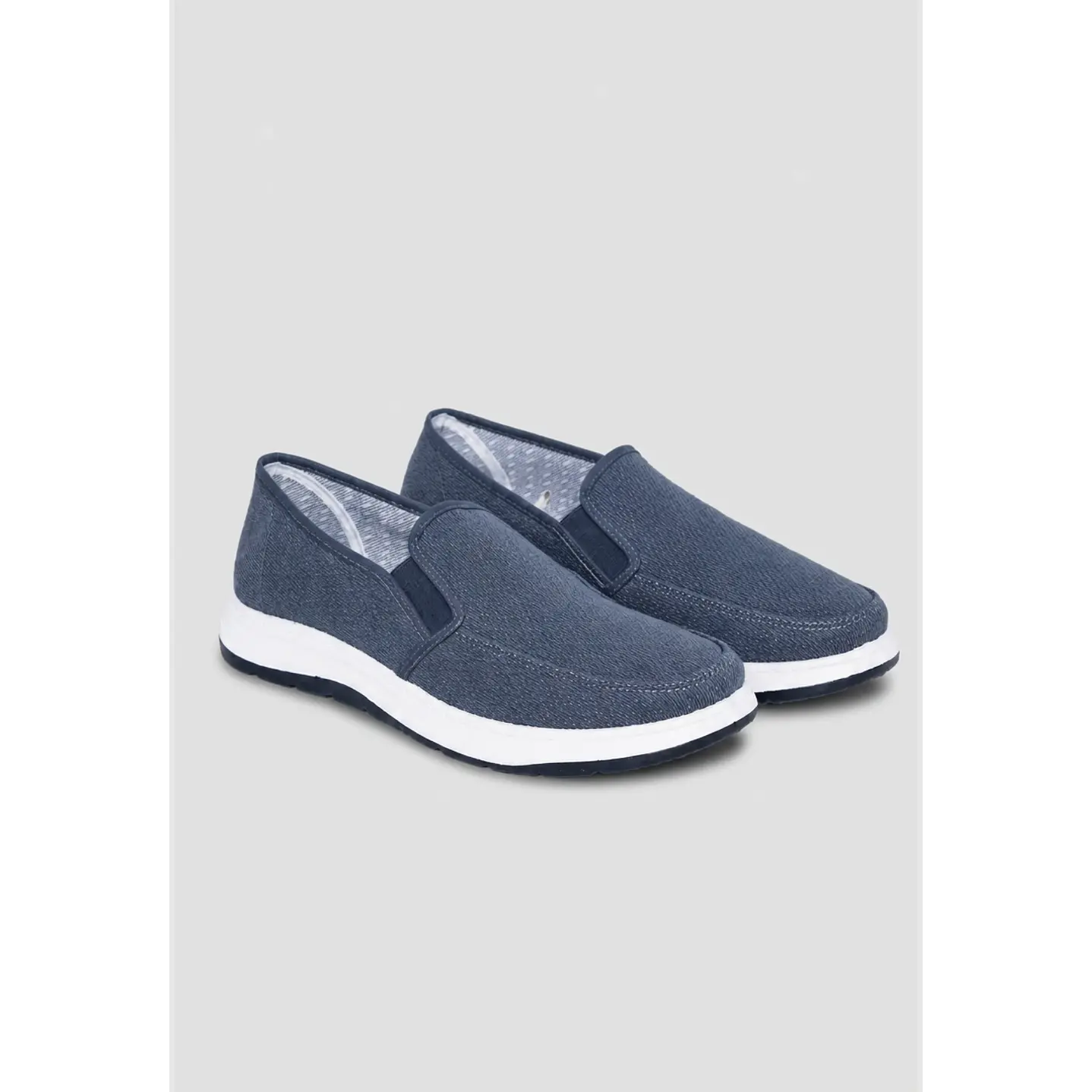 Zapatilla Lona Hombre Azul 1