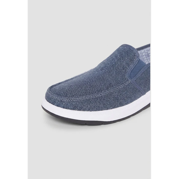 Zapatilla Lona Hombre Azul 2