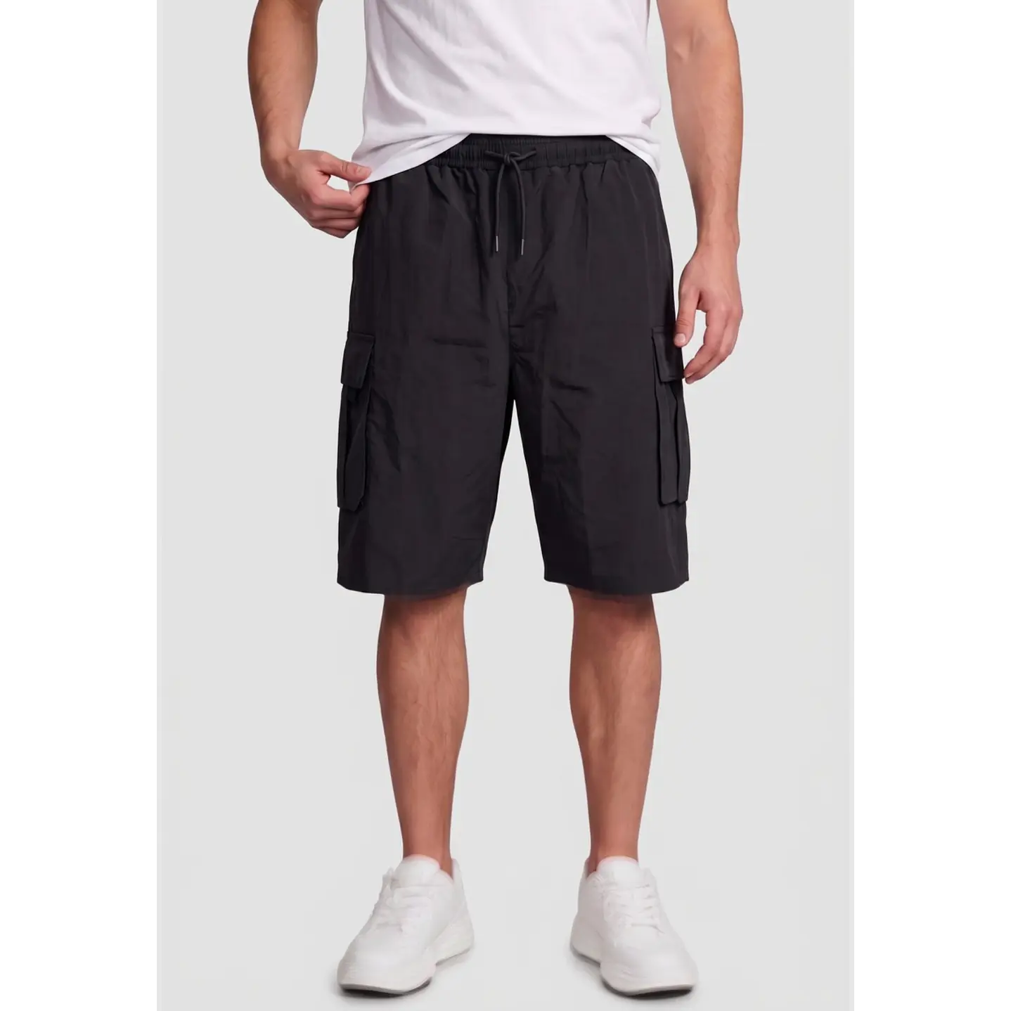 Bermuda Cargo Hombre Negro 1