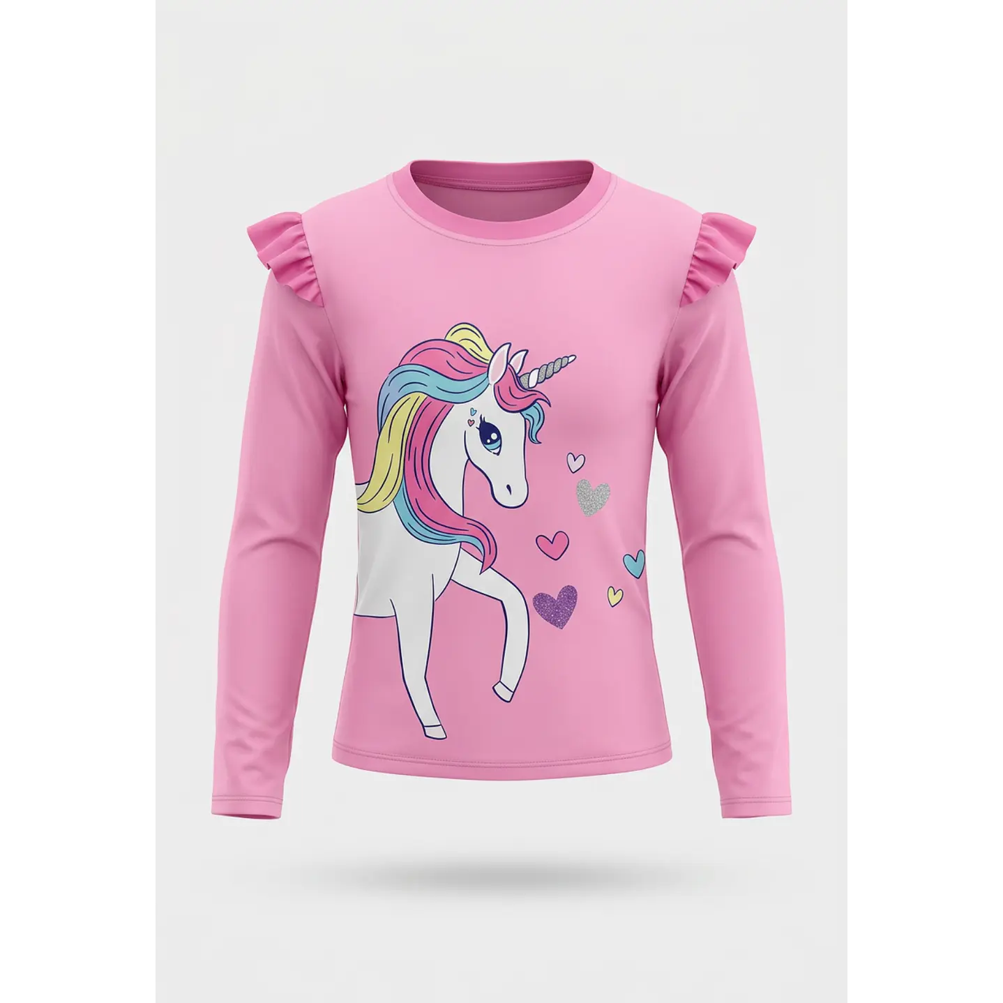 Traje Baño Bikini Unicornio Niña Rosado 1