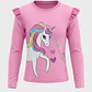 Traje Baño Bikini Unicornio Niña Rosado - Miniatura 1