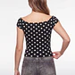 Polera Lunares Mujer Negro - Miniatura 2