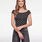 Polera Lunares Mujer Negro - Miniatura 1