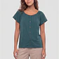 Polera Botones Mujer Verde - Miniatura 1