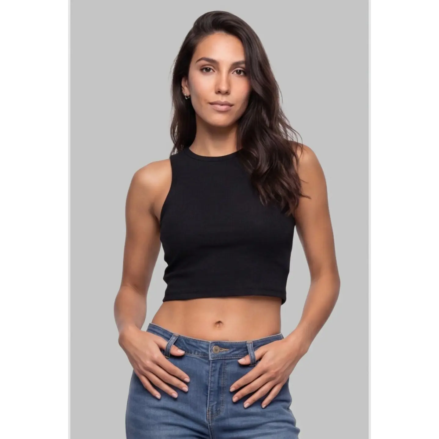 Polera Halter Mujer Negro 1