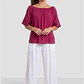 Blusa Elasticada Mujer Fucsia - Miniatura 3