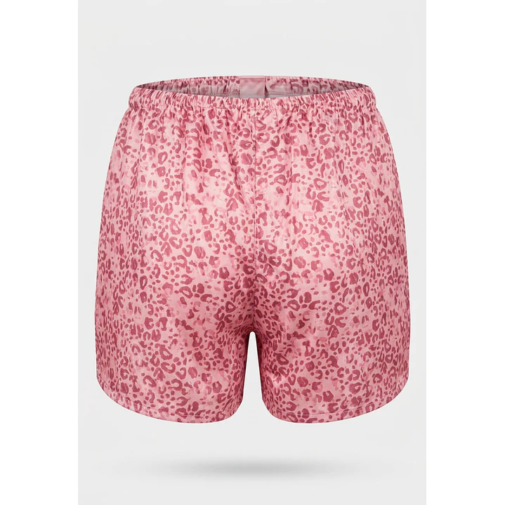Pijama Corto Satin Mujer Rosado 6