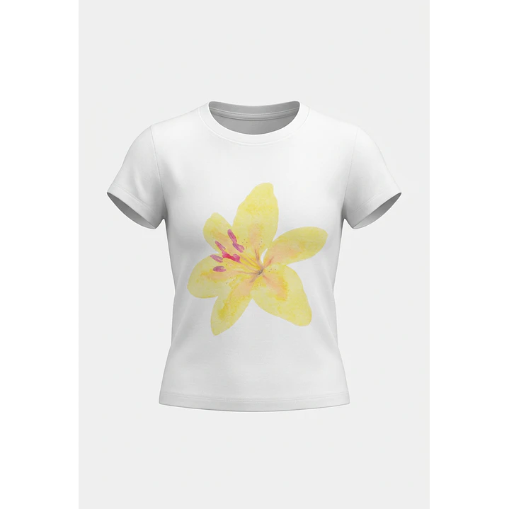 Polera Hibisco Lola Blanco 1