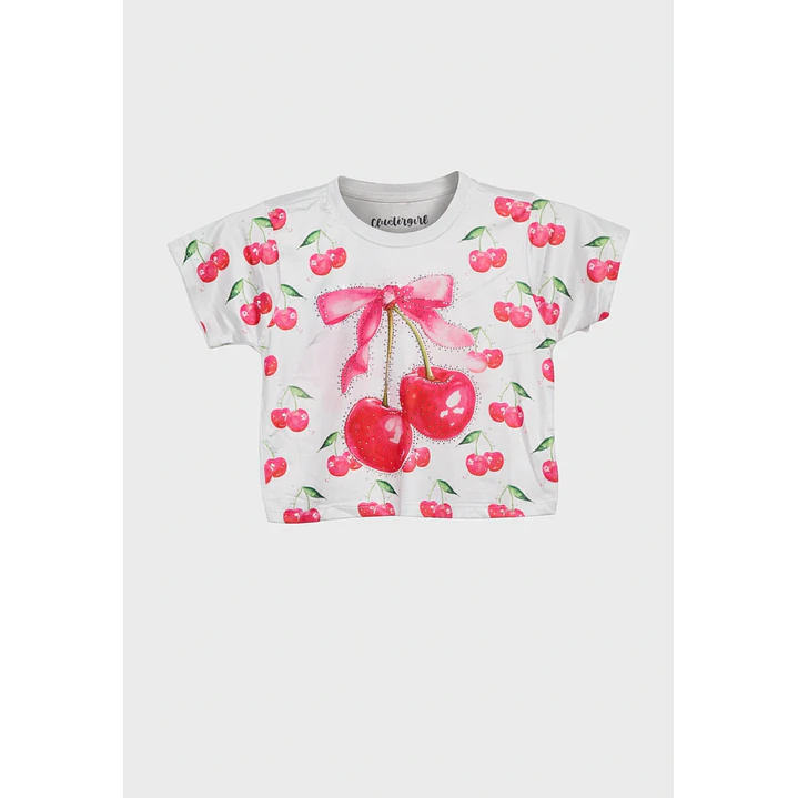 Polera Soft Fantasía Niña Blanco 1