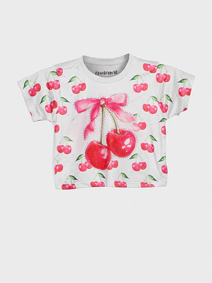 Polera Soft Fantasía Niña Blanco