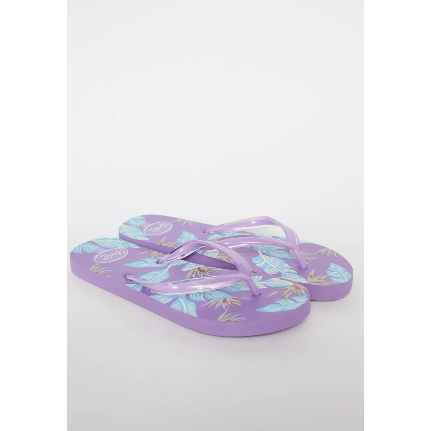 Hawaiana Hojas Mujer Morado 1