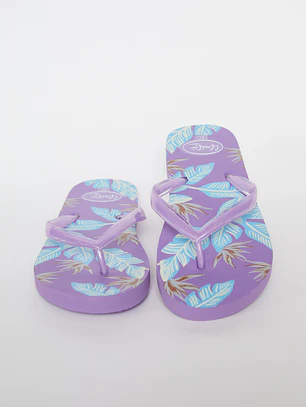 Hawaiana Hojas Mujer Morado