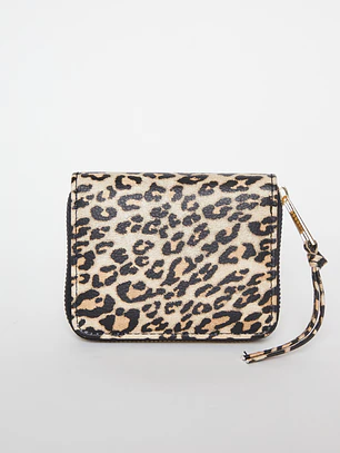 Billetera leopardo Mujer Amarillo