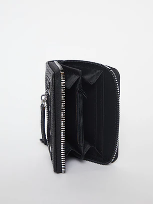 Billetera Tachas Mujer Negro