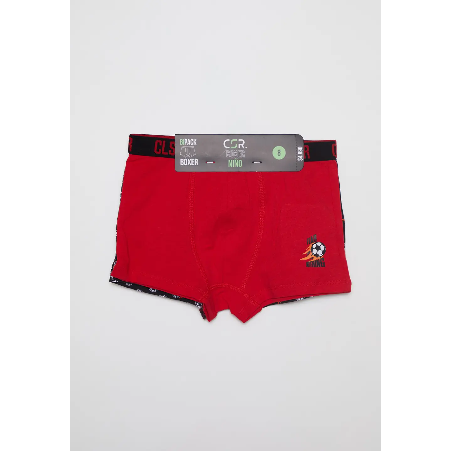 Boxer Bipack Medio Niño Negro 2