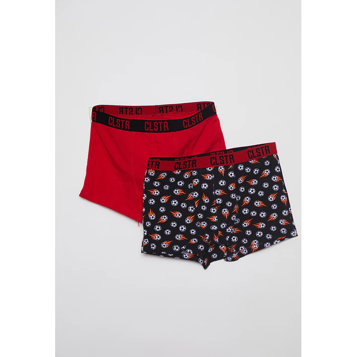 Boxer Bipack Medio Niño Negro 1