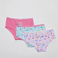 Calzón Tripack Bikini Niña Rosado - Miniatura 1