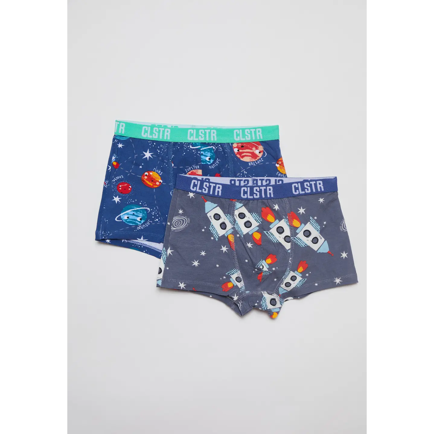 Boxer Bipack Medio Niño Azul 1
