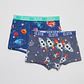 Boxer Bipack Medio Niño Azul - Miniatura 1