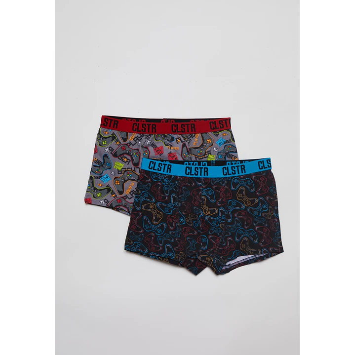 Boxer Bipack Medio Niño Negro 1