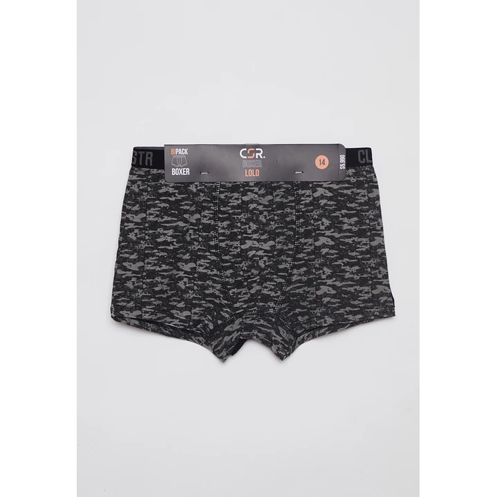 Boxer Bipack Medio Lolo Negro 2