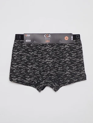 Boxer Bipack Medio Lolo Negro